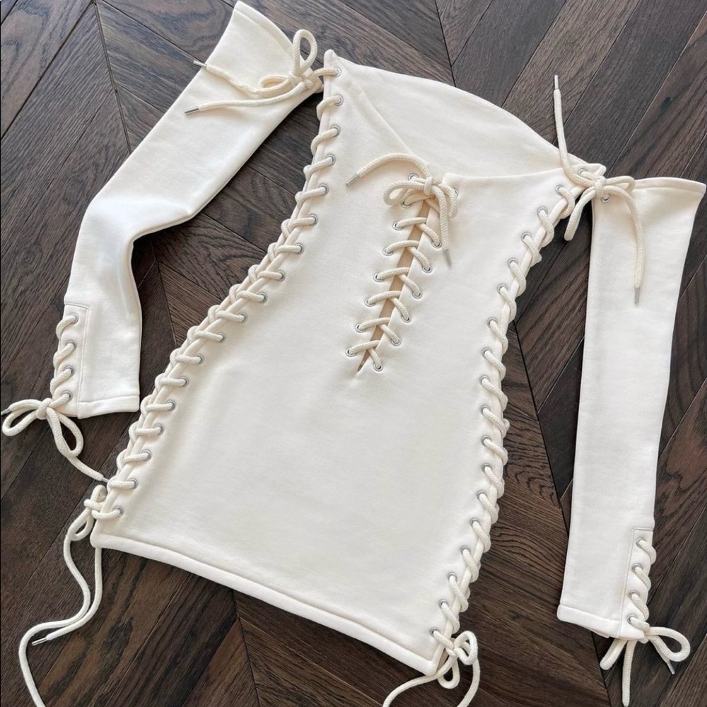 Lace Up Dress
